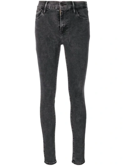 Shop Levi's Mid Rise Skinny Jeans In Grey