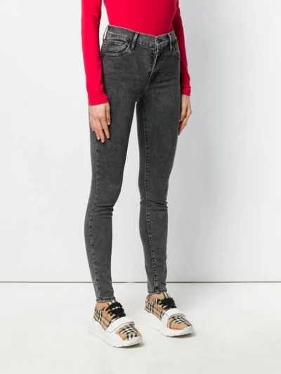 Shop Levi's Mid Rise Skinny Jeans In Grey