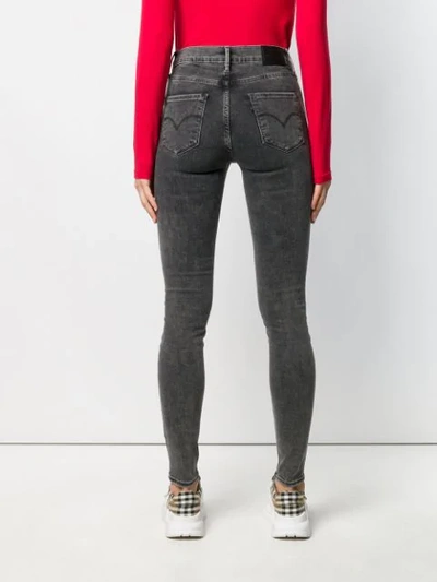 Shop Levi's Mid Rise Skinny Jeans In Grey