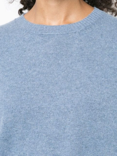 Shop Alexandra Golovanoff Classic Crew Neck Jumper In Blue