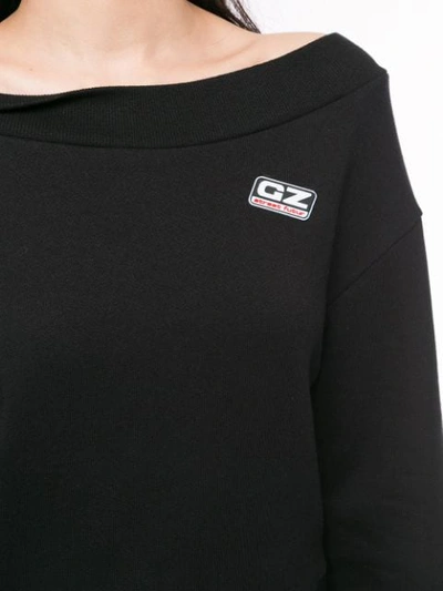 Shop Ground Zero Logo Patch Sweatshirt In Black