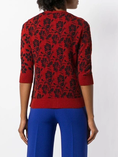 Shop Barrie New Delft Cashmere Cardigan In Red
