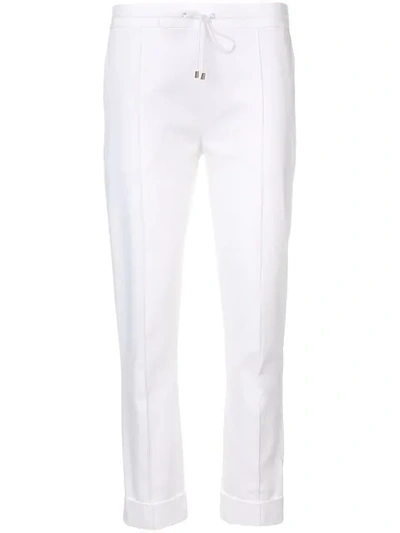 Shop Kenzo Cropped Sweat Pants - White