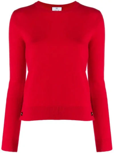 Shop Allude Slim-fit Cashmere Sweater In Red