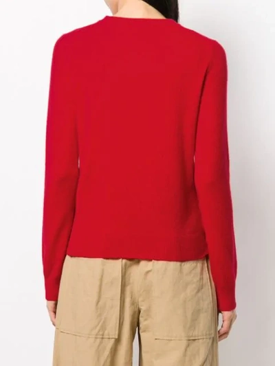 Shop Allude Slim-fit Cashmere Sweater In Red