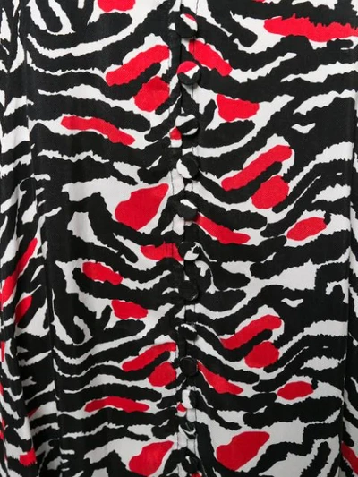 Shop Adam Selman A-line Tiger Print Maxi Skirt - Black