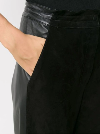 Shop Egrey Panelled Culottes In Black
