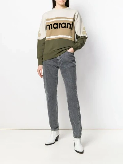 Shop Isabel Marant Étoile Gallian Sweatshirt In Khaki