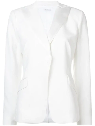 Shop P.a.r.o.s.h Single Breasted Blazer In White