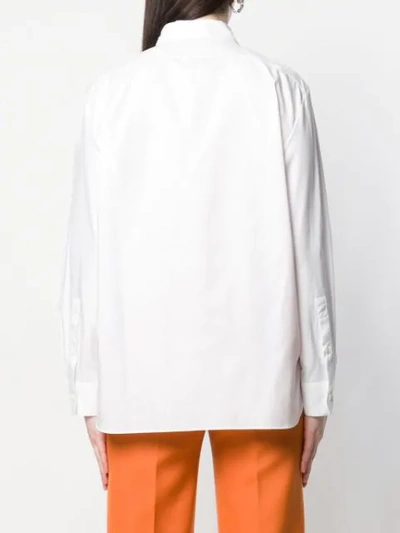 Shop Theory Collared Shirt In White