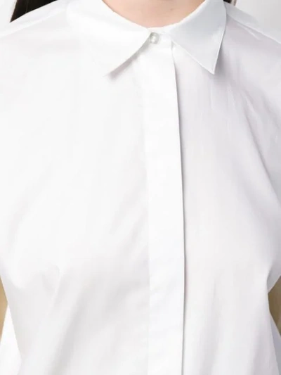 Shop Theory Collared Shirt In White
