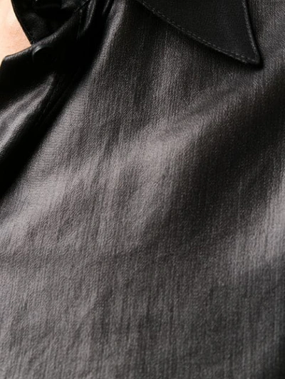 Shop Pinko Shiny Effect Shirt In Black