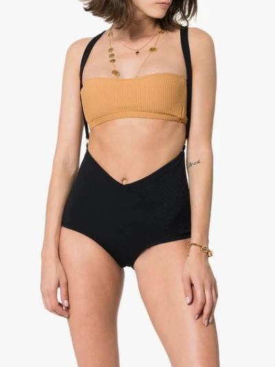 Shop Made By Dawn Charlie Cut-out Swimsuit In Black