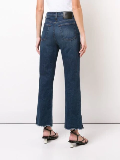 Shop Proenza Schouler Pswl High Waisted Cropped Jeans In Neutrals