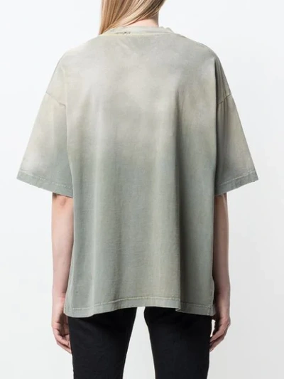 Shop Balenciaga Rhino Print T-shirt In Grey