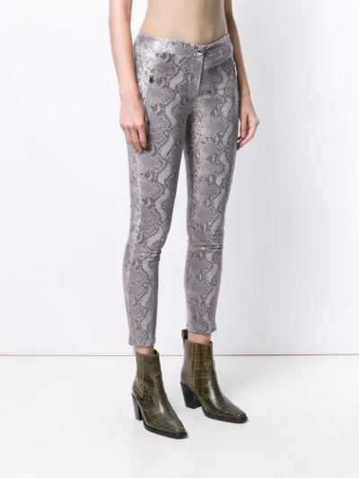 Shop Arma Snakeskin Embossed Skinny Trousers In Light32