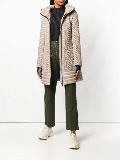 Shop Rossignol Rosine Quilted Parka Coat In Neutrals