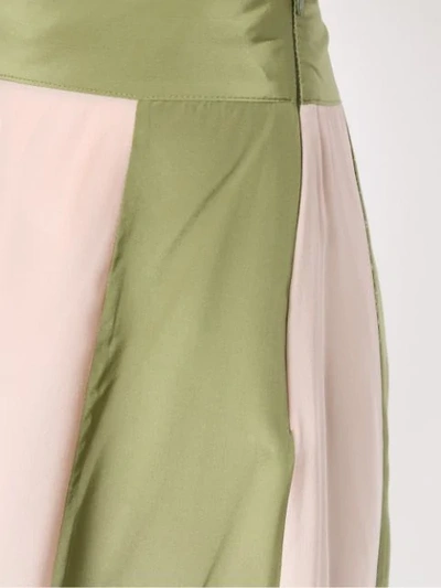 Shop Adriana Degreas Silk Gotas Skirt In Pink