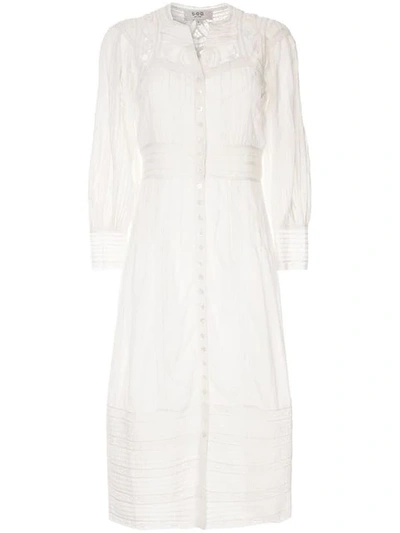 Shop Sea Lace Shirt Dress In White