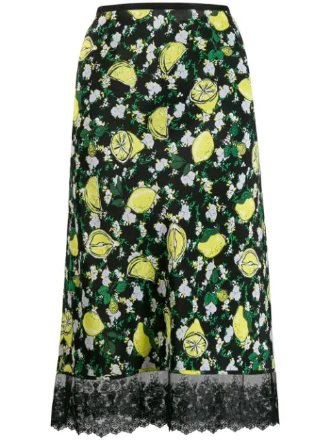 black silk skirt knee length