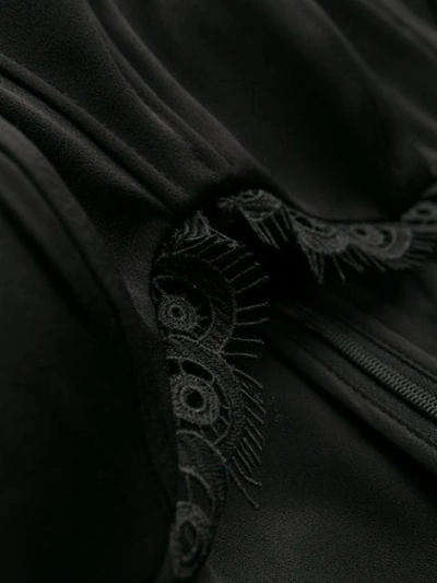 Shop Self-portrait Corset Jumpsuit In Black