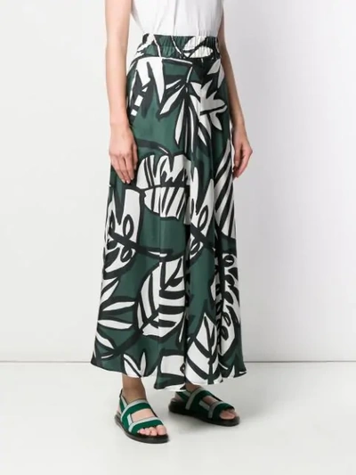 Shop Altea Plant Print Skirt - Green
