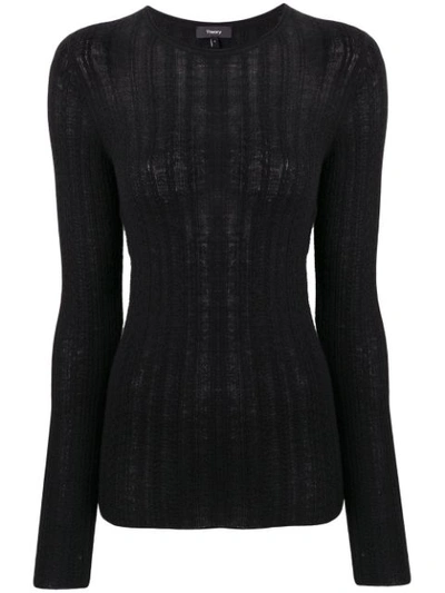 Shop Theory Knitted Sweatshirt - Black