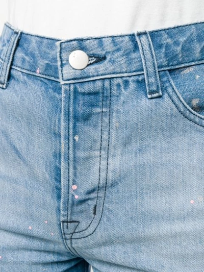 Shop J Brand Frayed Denim Shorts - Blue