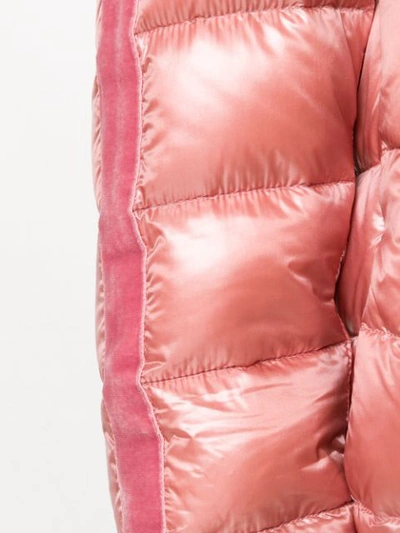 Shop Herno Hooded Quilted Coat - Pink