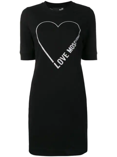 love moschino heart t shirt