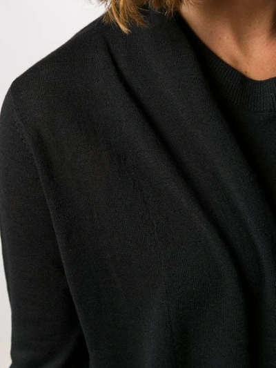 Shop Sottomettimi Open Front Cardigan In Black