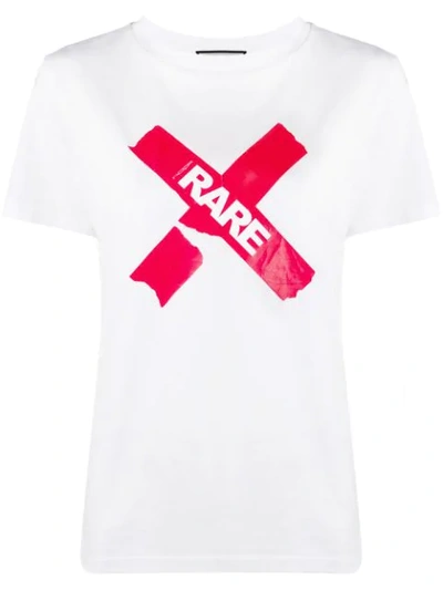 Shop Roqa Rare Print T-shirt In White