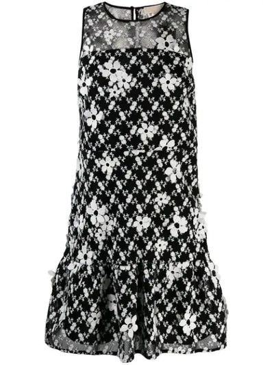 Shop Michael Michael Kors Ruffled Floral Dress - Black