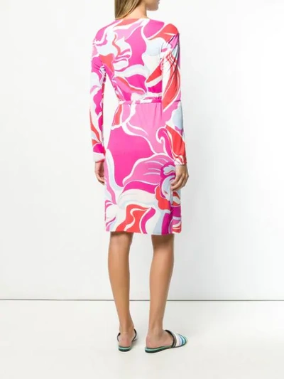 Shop Emilio Pucci Rivera Print Dress In Pink