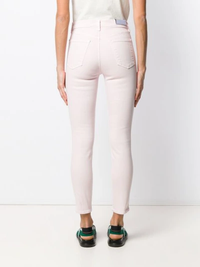 Shop J Brand Alana Cropped Jeans In Pink