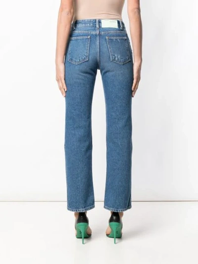 Shop Off-white Regular Fit Jeans In Blue