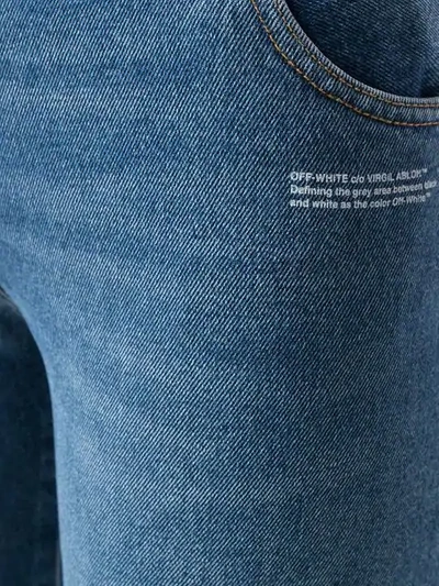 Shop Off-white Regular Fit Jeans In Blue