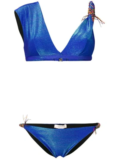 Shop Anjuna Costanza Bikini Set In Blu