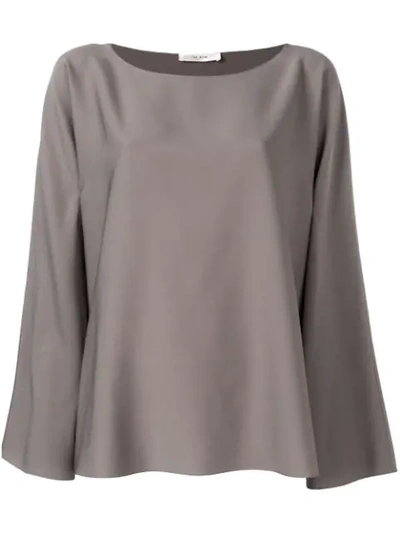 Shop The Row Relaxed Fit Blouse In Grey