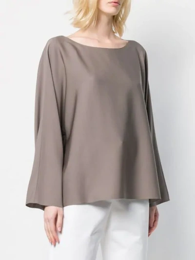 THE ROW RELAXED FIT BLOUSE - 灰色