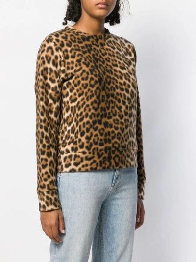 Shop N°21 Nº21 Leopard Print Sweatshirt - Brown
