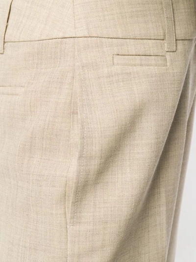 Shop Jacquemus High-waisted Chinos In Neutrals