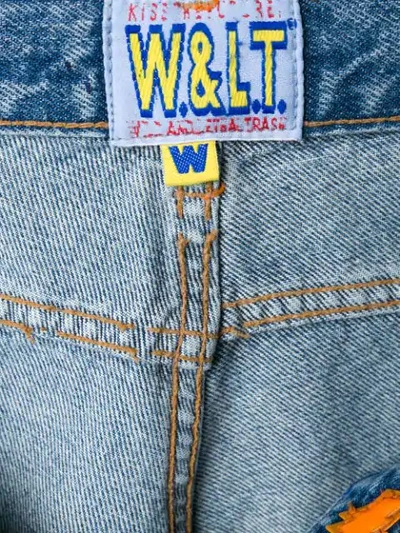 Pre-owned Walter Van Beirendonck Vintage Ink Writing Jeans In Blue