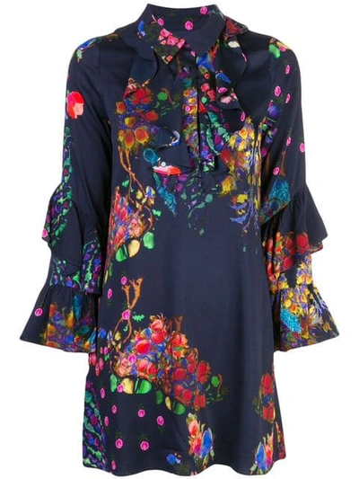 Shop Cynthia Rowley Roseland Printed Shirt Dress - Multicolour