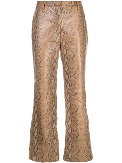 Shop Nili Lotan Vianna Trousers In Brown