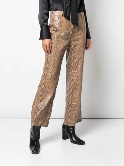 Shop Nili Lotan Vianna Trousers In Brown