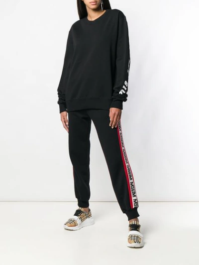 Shop Msgm "milano 2018" Sweatshirt - Black