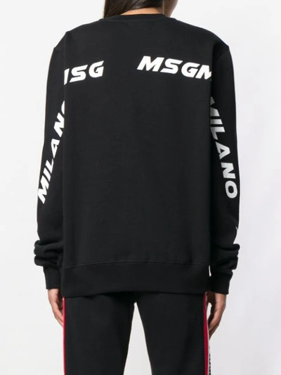 Shop Msgm "milano 2018" Sweatshirt - Black