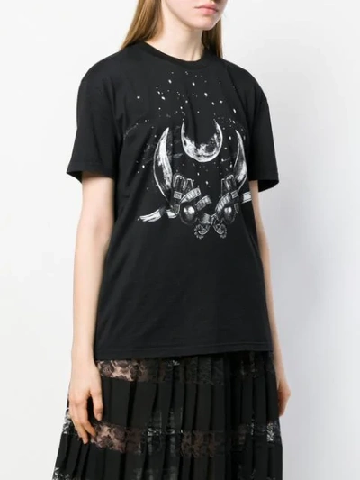 Shop Givenchy Graphic Printed T-shirt In Black
