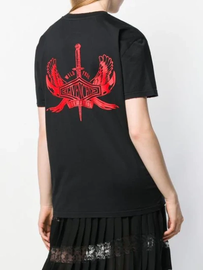 Shop Givenchy Graphic Printed T-shirt In Black